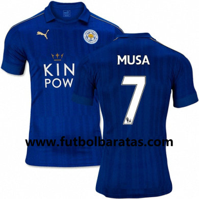 Camiseta Leicester City Ahmed Musa Primera Equipacion 2016-17