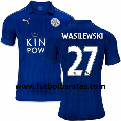 Camiseta Leicester City Marcin Wasilewski Primera Equipacion 2016-17