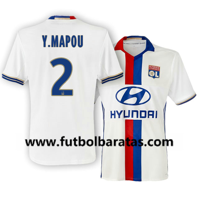 Camiseta Lyon Mapou Yanga-Mbiwa Primera Equipacion 2016-17