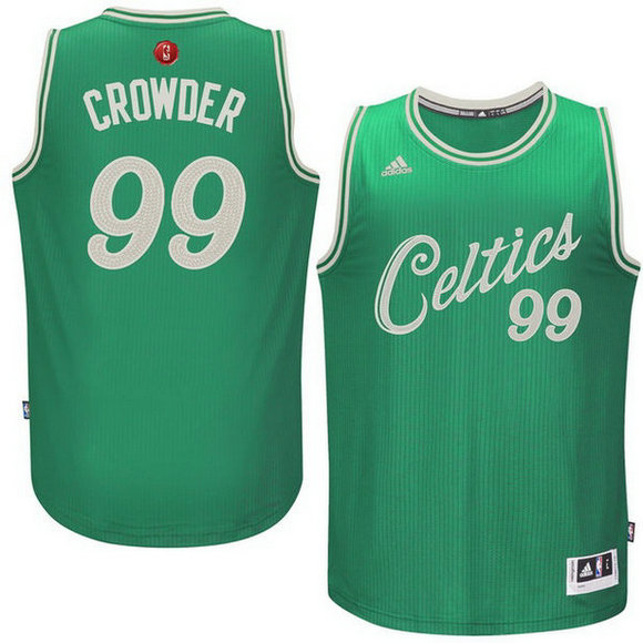 Camiseta baloncesto Boston Celtics Navidad 2015 Jae Crowder 99 Verde