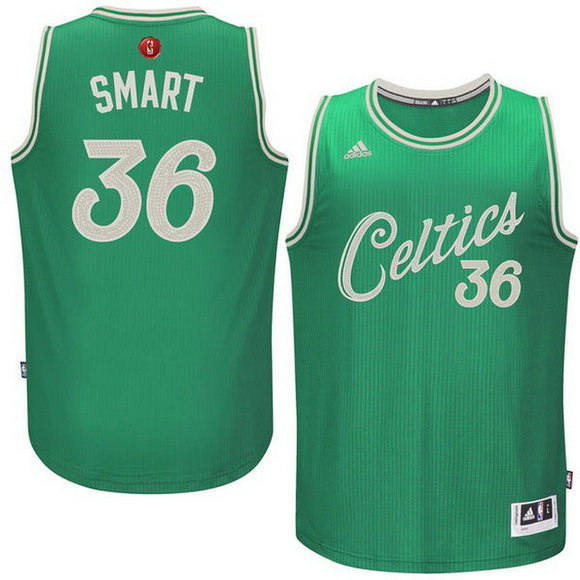 Camiseta baloncesto Boston Celtics Navidad 2015 Marcus Smart 36 Verde