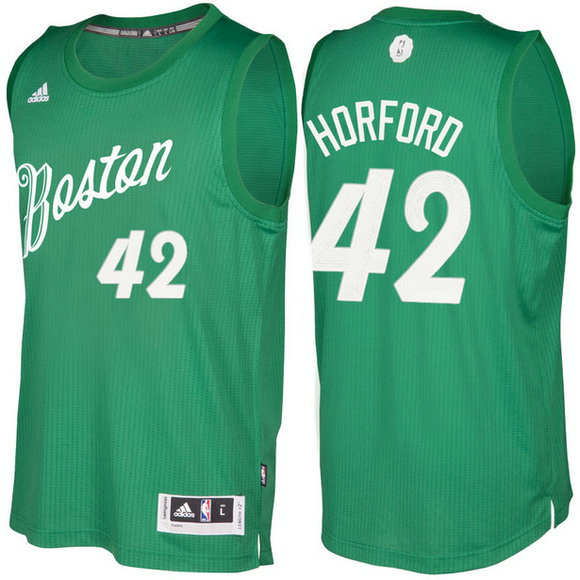 Camiseta baloncesto Boston Celtics Navidad 2016 Al Horford 42 Verde