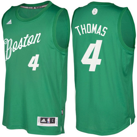 Camiseta baloncesto Boston Celtics Navidad 2016 Isaiah Thomas 4 Verde