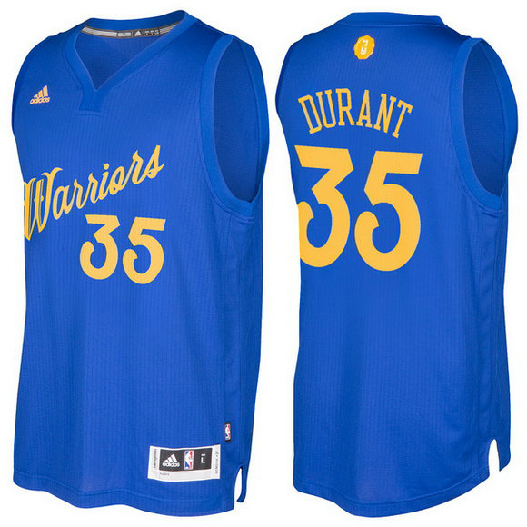 Camiseta baloncesto Golden State Warriors Navidad 2016 Kevin Durant 35 Azul