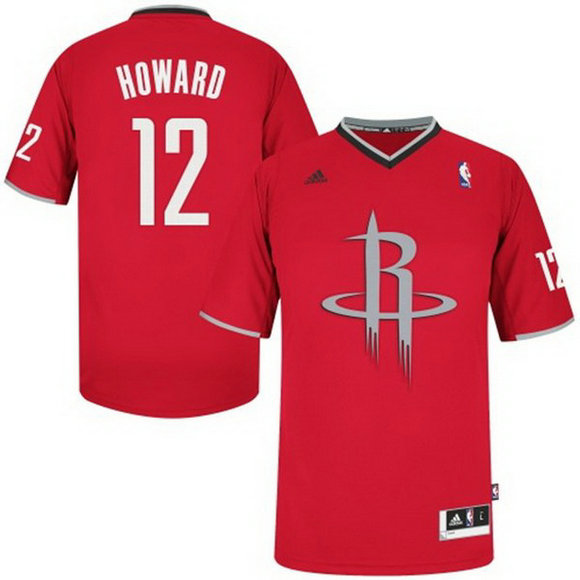 Camiseta baloncesto Houston Rockets Navidad 2013 Dwight Howard 12 Roja