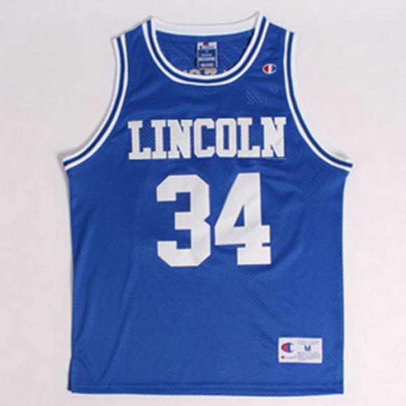 Camiseta baloncesto Lincoln Ray Allen 34 Jesus Shuttlesworth Azul