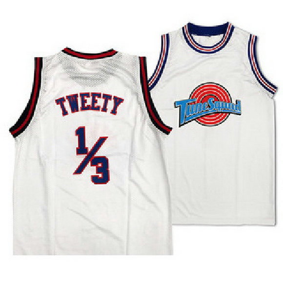 Camiseta baloncesto Tune Squad Tweety Bird 1-3 Blanca