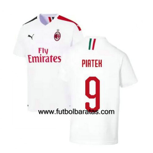 Camiseta PIATEK 9 del Ac Milan 2019-2020 Segunda Equipacion
