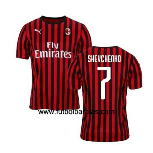 Camiseta SHEVCHENKO 7 del Ac Milan 2019-2020 Primera Equipacion
