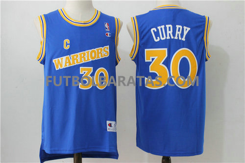 camiseta Curry 30 golden state warriors 2017 azul logo warriors