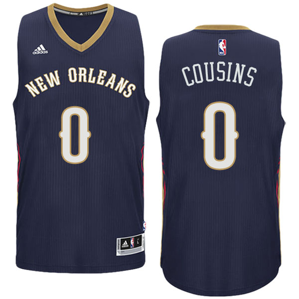 camiseta Demarcus Cousins logo 0 new orleans pelicans draft 2016 negro