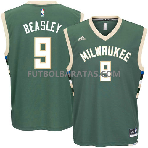 camiseta baloncesto Beasley 9 milwaukee bucks 2017 verde