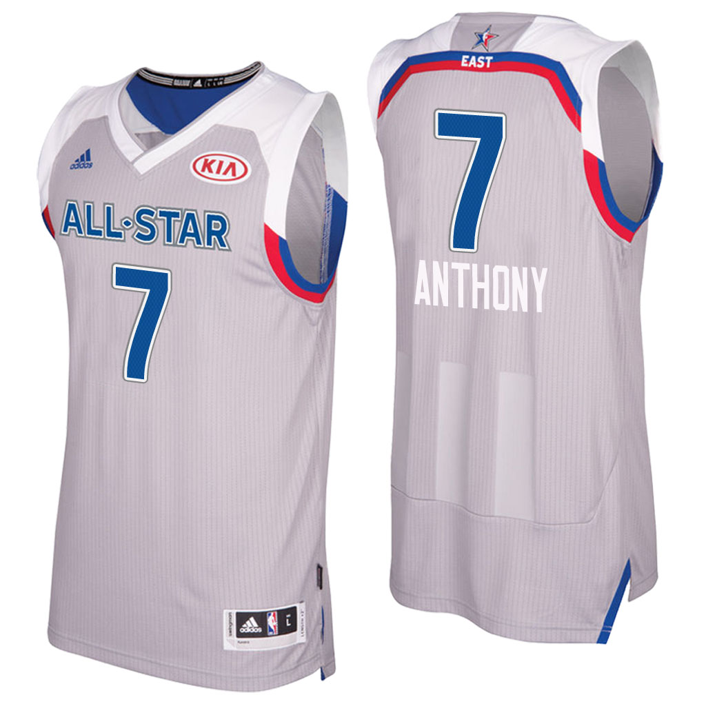 camiseta baloncesto Carmelo Anthony Número 7 all star 2017 Gris