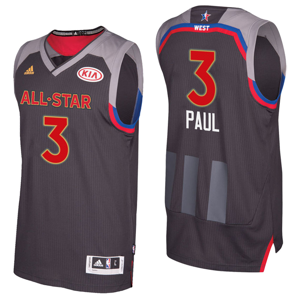 camiseta baloncesto Chris Paul Número 3 all star 2017 Marron