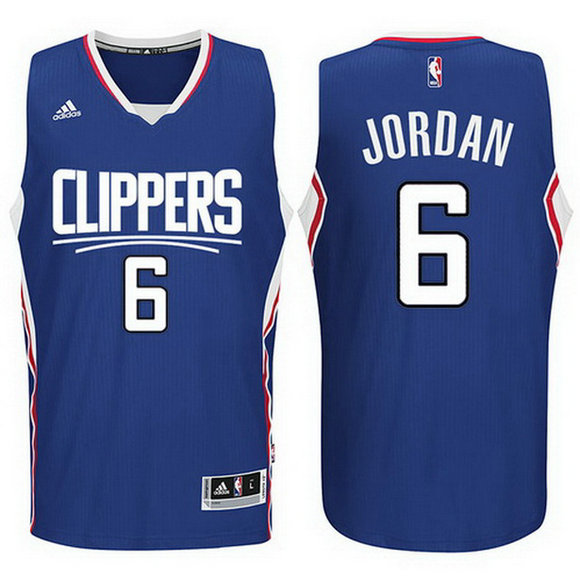 camiseta baloncesto DeAndre Jordan 6 los angeles clippers 2015-2016 azul