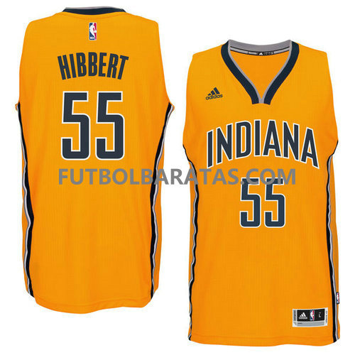 camiseta baloncesto Hibbert 55 indiana pacers 2017 amarillo