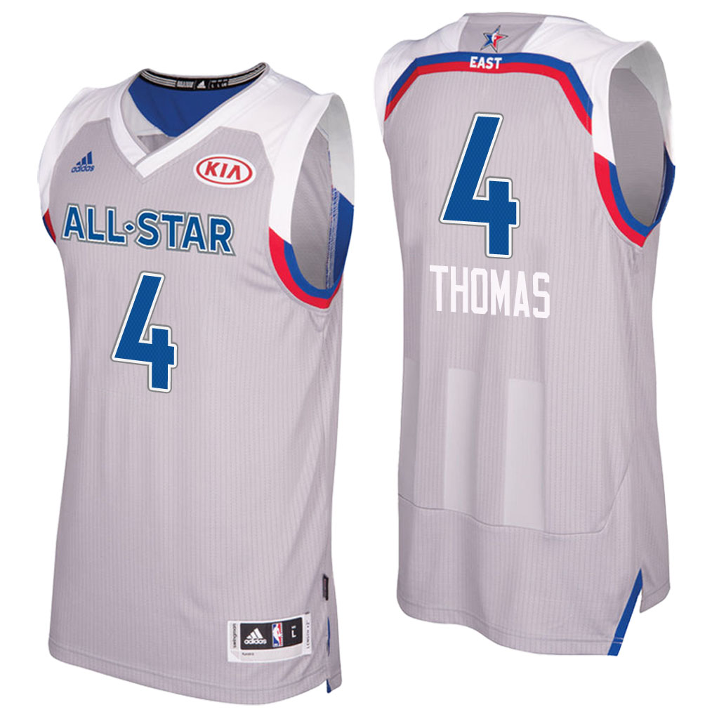 camiseta baloncesto Isaiah Thomas Número 4 all star 2017 Gris