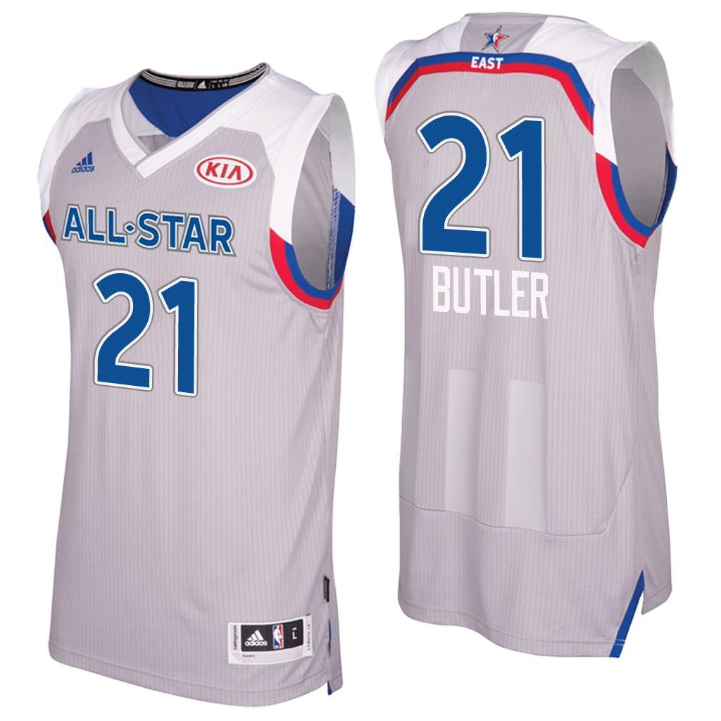 camiseta baloncesto Jimmy Butler Número 21 all star 2017 Gris