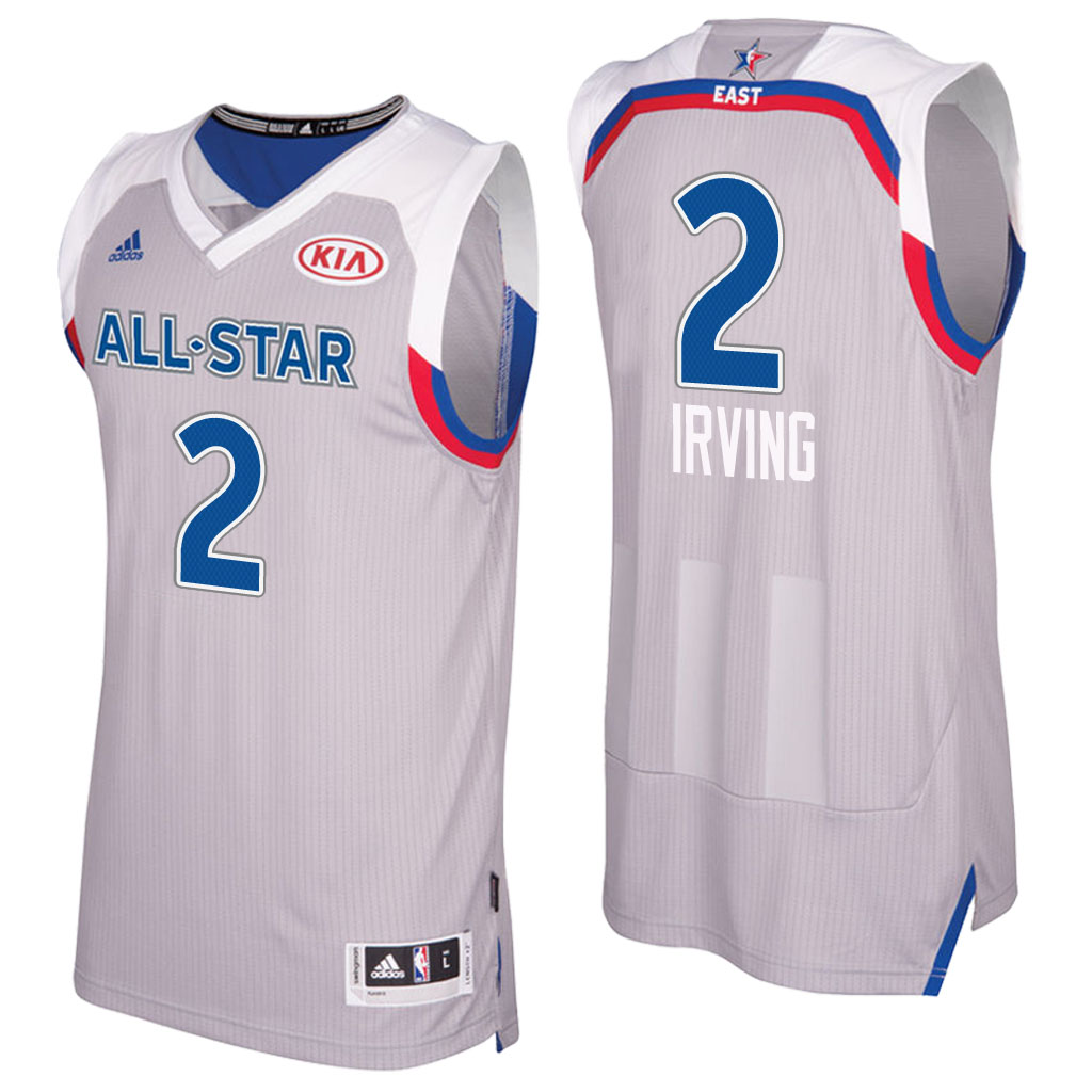 camiseta baloncesto Kyrie Irving Número 2 all star 2017 Gris
