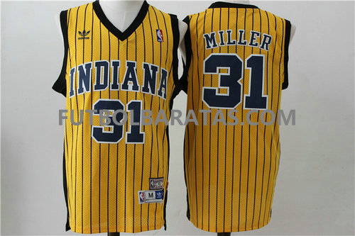 camiseta baloncesto Miller 31 indiana pacers tira 2017 amarillo