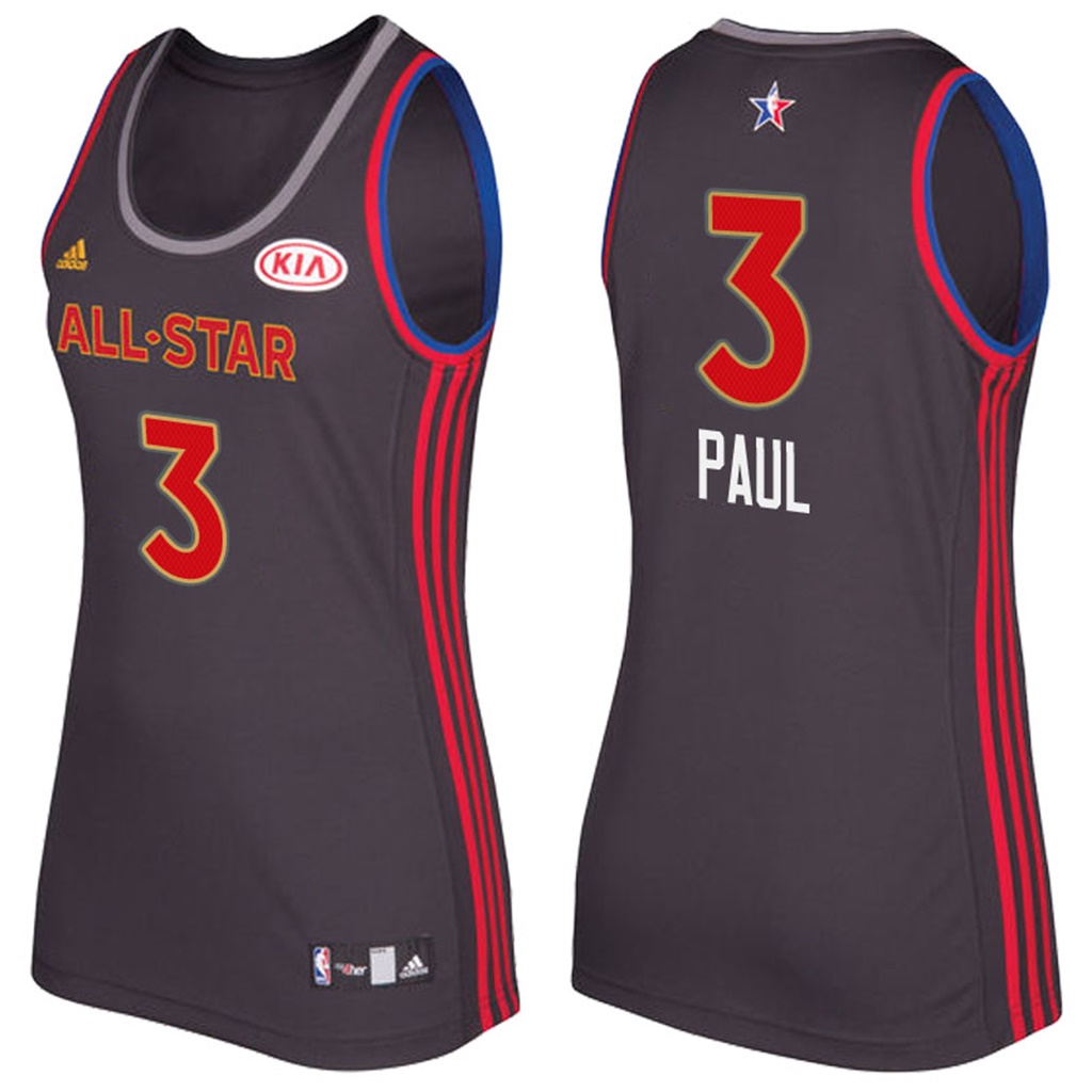 camiseta baloncesto Mujer Chris Paul Número 3 all star 2017 Marron