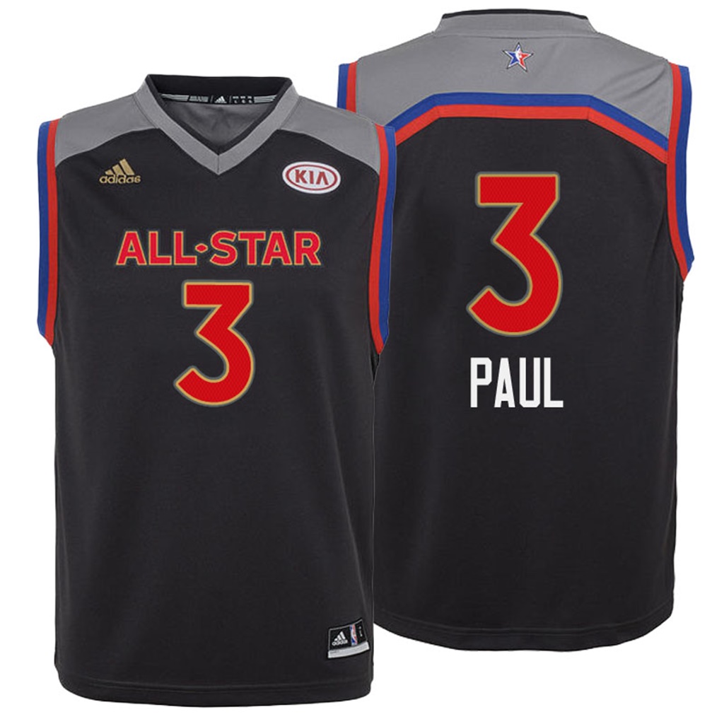 camiseta baloncesto Nino Chris Paul Número 3 all star 2017 Marron