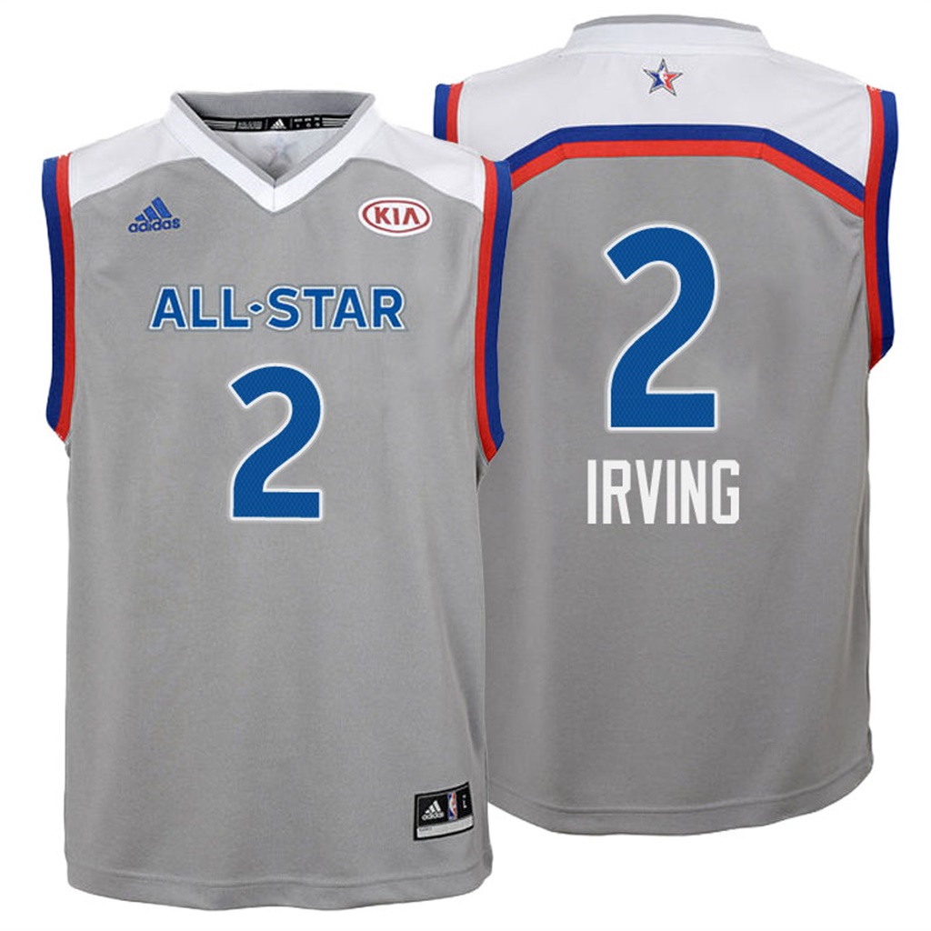 camiseta baloncesto Nino Kyrie Irving Número 2 all star 2017 Gris
