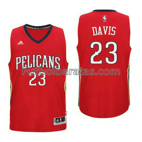 camiseta baloncesto ninos New Orleans Pelicans Anthony Davis Número 23 roja