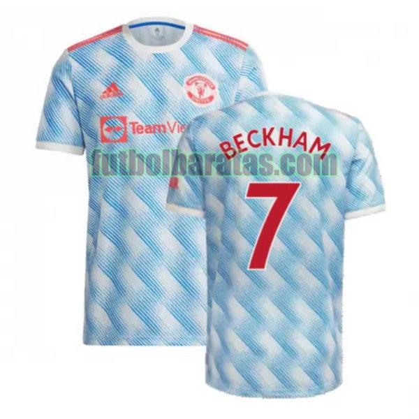 camiseta beckham 7.jpg manchester united 2021 2022 azul segunda