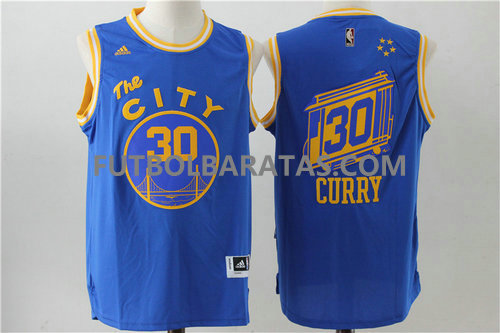 camiseta city Curry 30 golden state warriors 2017 azul