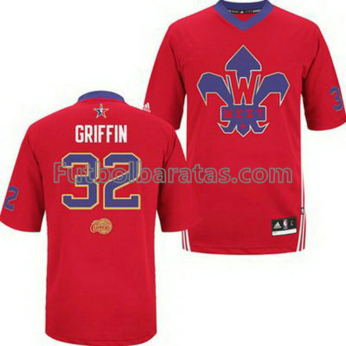 camiseta de baloncesto Blake Griffin Número 32 all star 2014 azul