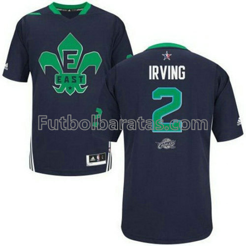camiseta de baloncesto Kyrie Irving Número 2 all star 2014 azul