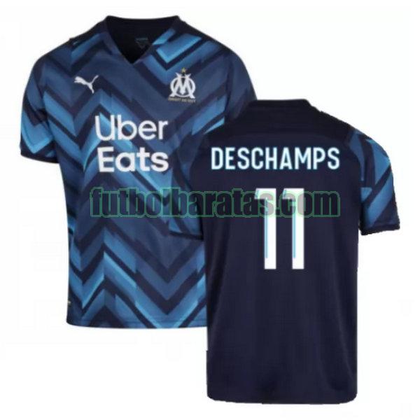 camiseta deschamps 11 marsella 2021 2022 azul segunda