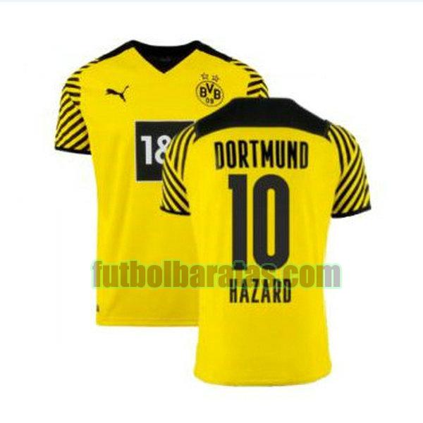 camiseta hazard 10 camisetas borussia dortmund 2021 2022 amarillo primera