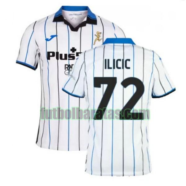 camiseta ilicic 72 atalanta 2021 2022 blanco segunda