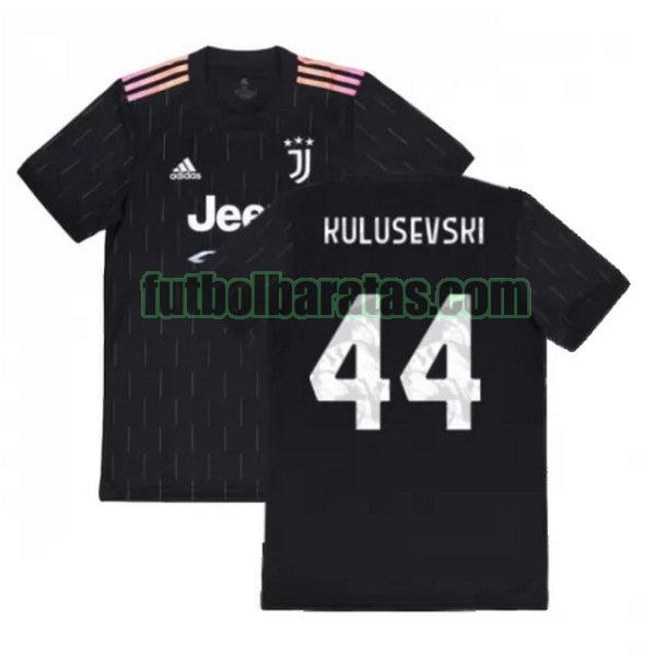 camiseta kulusevski 44 juventus 2021 2022 negro segunda