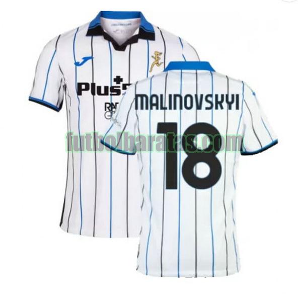camiseta malinovskyi 18 atalanta 2021 2022 blanco segunda