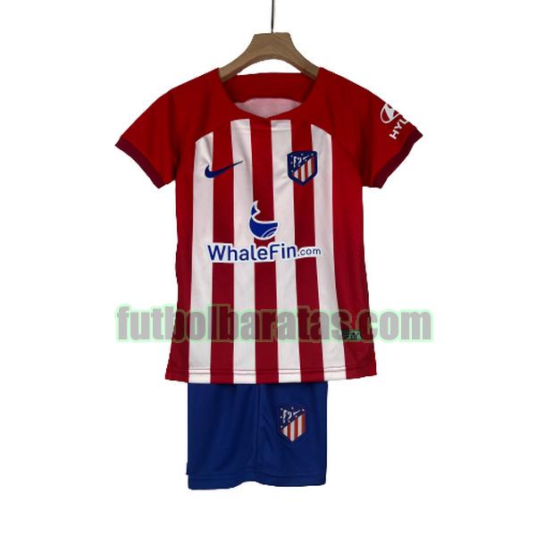 camiseta niño atletico madrid 2023 2024 rojo blanco primera