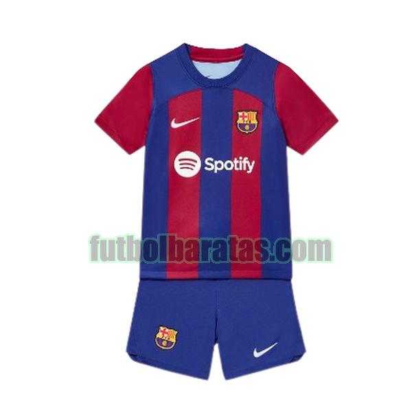 camiseta niño barcelona 2023 2024 azul rojo primera