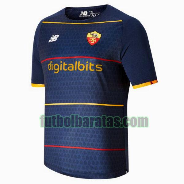 camiseta roma 2021 2022 azul fourth