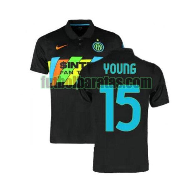 camiseta young 15 inter milán 2021 2022 negro tercera