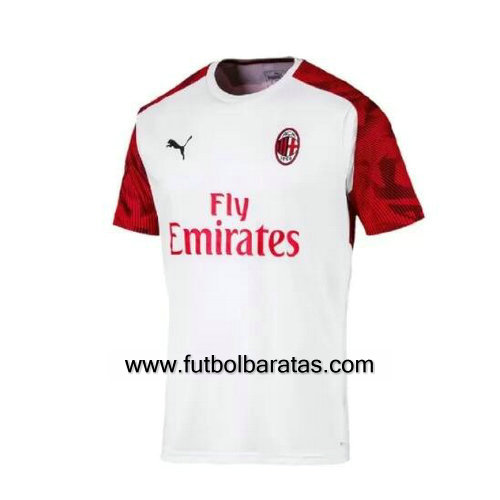 Blanco Camiseta del Ac Milan 2019-2020 Equipacion
