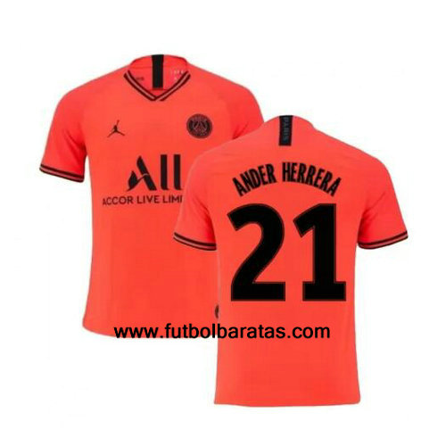 Camiseta Ander Herrera del Paris Saint Germain 2019-2020 Segunda Equipacion