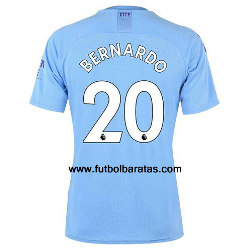 Camiseta De Bernardo del Manchester City 2019-2020 Primera Equipacion