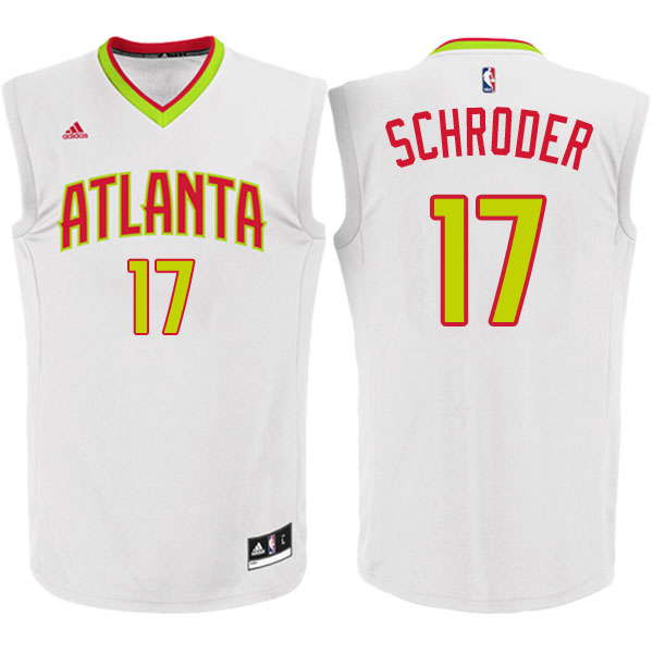 Camiseta Dennis Schroder 17 atlanta hawks 2016-2017 Blanca