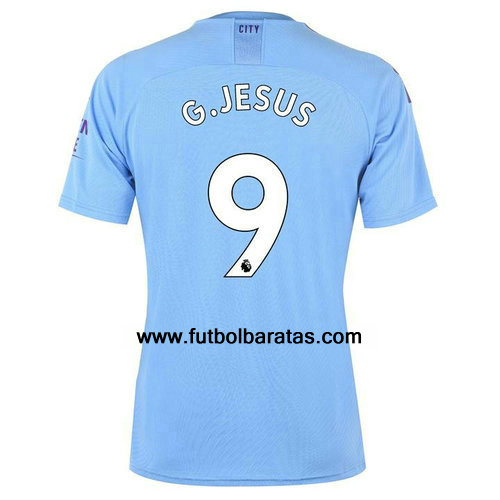 Camiseta De Gabriel del Manchester City 2019-2020 Primera Equipacion