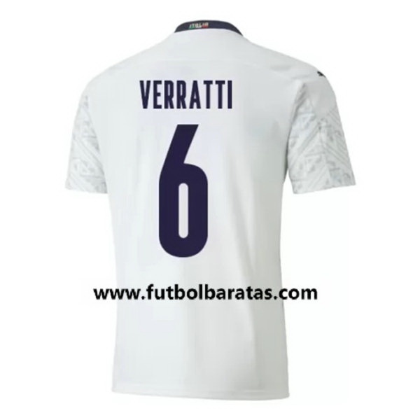 Camiseta Italia verratti 6 Segunda Equipacion 2020