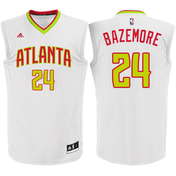 Camiseta Kent Bazemore 24 atlanta hawks 2016-2017 Blanca