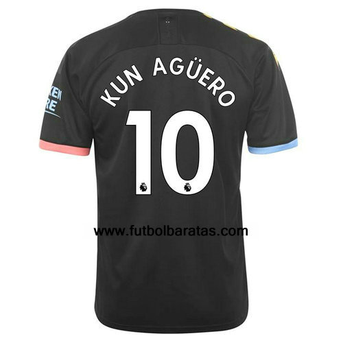 Camiseta De Kun Aguero del Manchester City 2019-2020 Segunda Equipacion