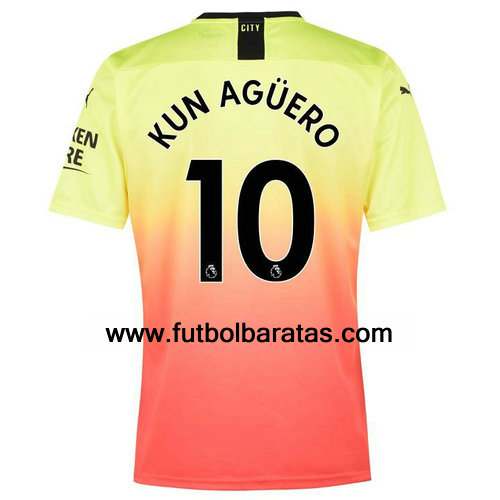 Camiseta De Kun Aguero del Manchester City 2019-2020 Tercera Equipacion